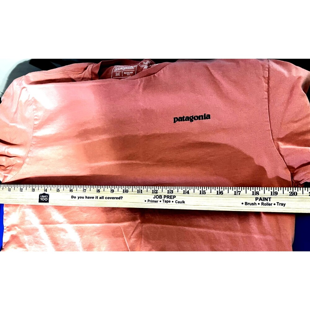 Patagonia Unisex Orange Regular Fit Cotton Short Sleeved Tee SIZE Medium - Picture 7 of 7
